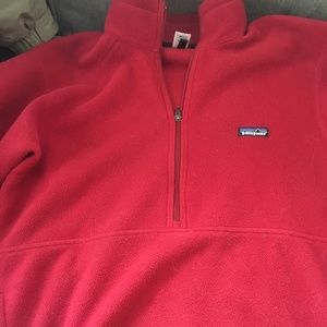 Red Patagonia Zip Pullover